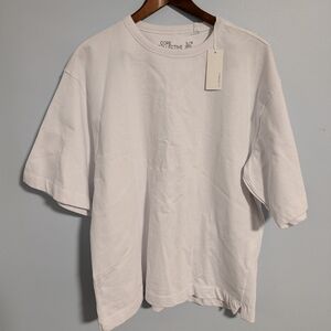 White Short Sleeve Men's Shirt
